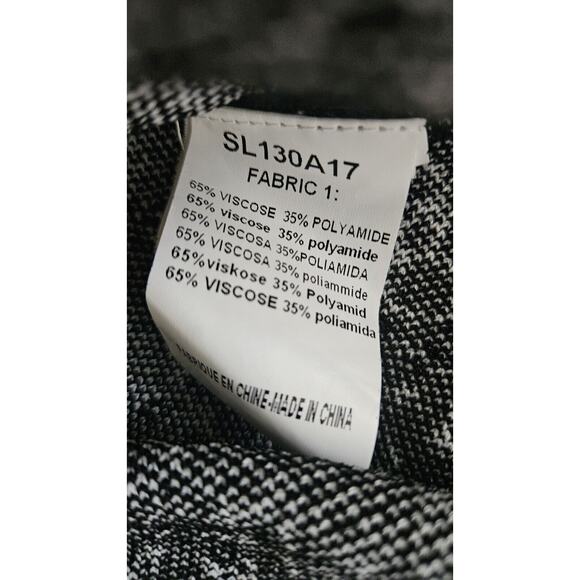 Lilo Sidonio x Molly Bracken Skirt SZ M Black White Floral Thick Stretch Ruffle - Picture 4 of 5